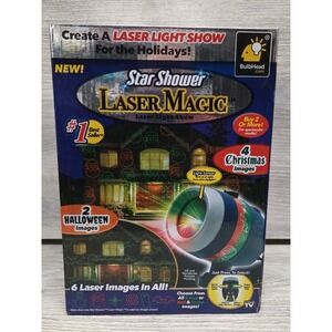 Star Shower 11672-6 Laser Magic Laser Light Show Projector Xmas & Halloween Cshe